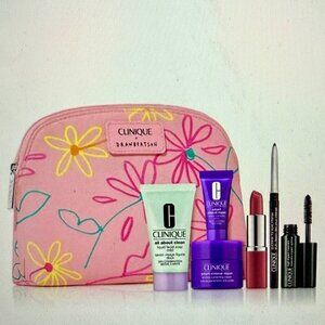 NEW 7-Pc Clinique Makeup, Liquid Facial Soap, Clinical Repair & Wrinkle Serum